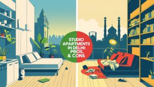 Read more about the article The Pros and Cons of Studio Apartments in Delhi