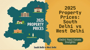 Read more about the article South Delhi vs West Delhi: A 2025 Property Price Comparison for Homebuyers and Investors​